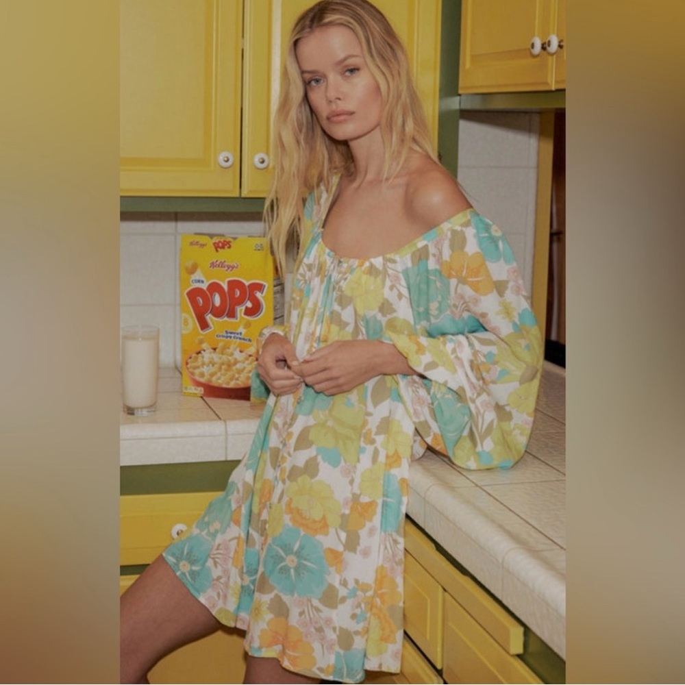 Spell lemonade mini dress XS